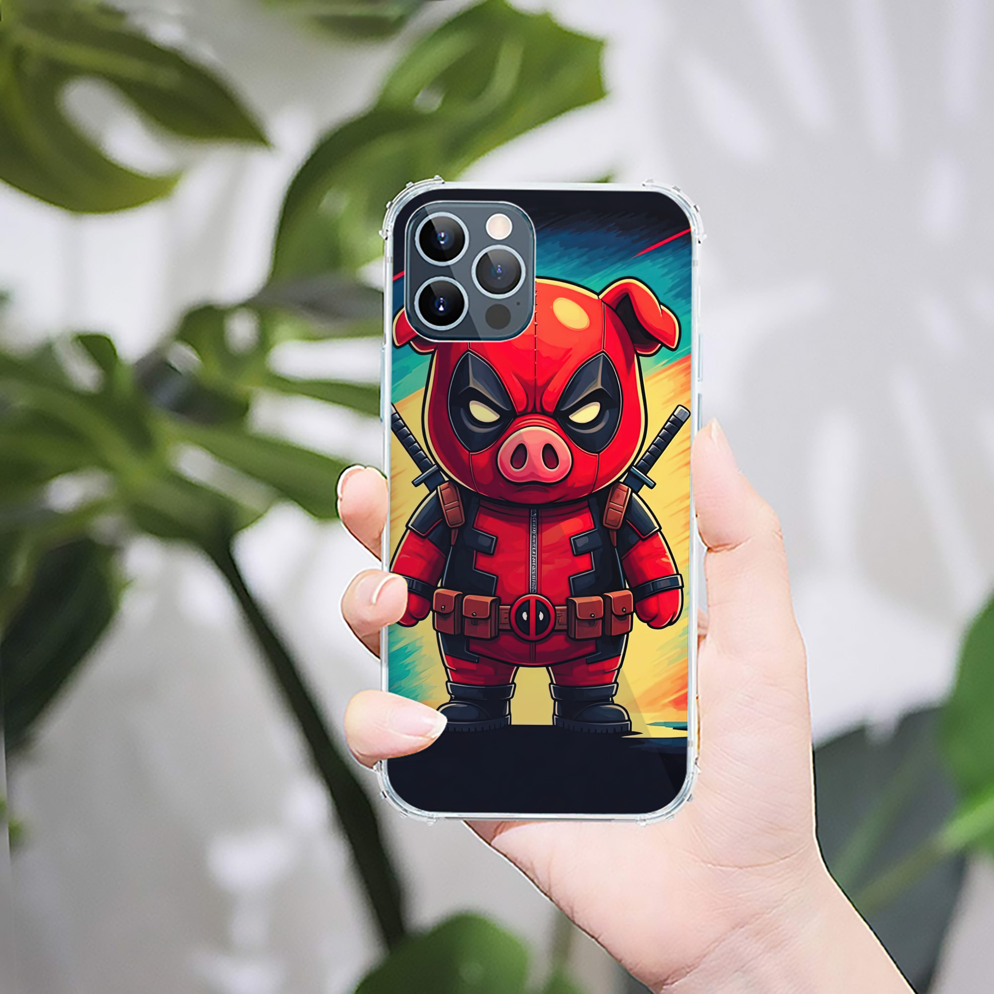 （画像用） Deadpool デッドプール 【iPhone 12シリーズ対応】透明スマホケース（クリアソフトケース）